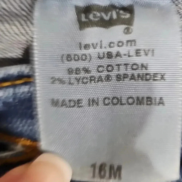 Levi's 550 Classic Relaxed Bootcut Jeans Medium Wash Size 16M - Picture 7 of 8